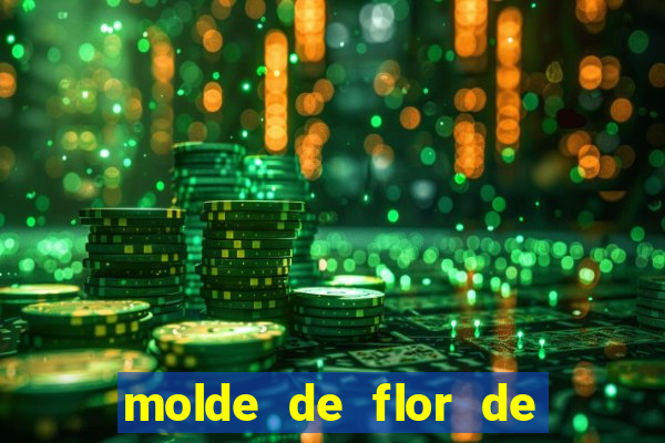 molde de flor de eva grande para imprimir